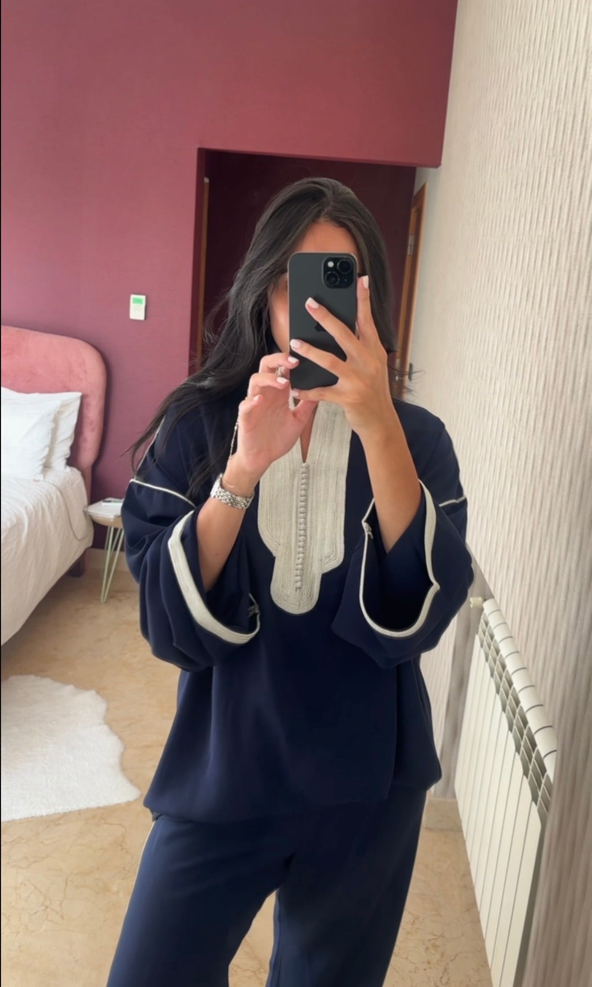 Long-Sleeve Set — Navy