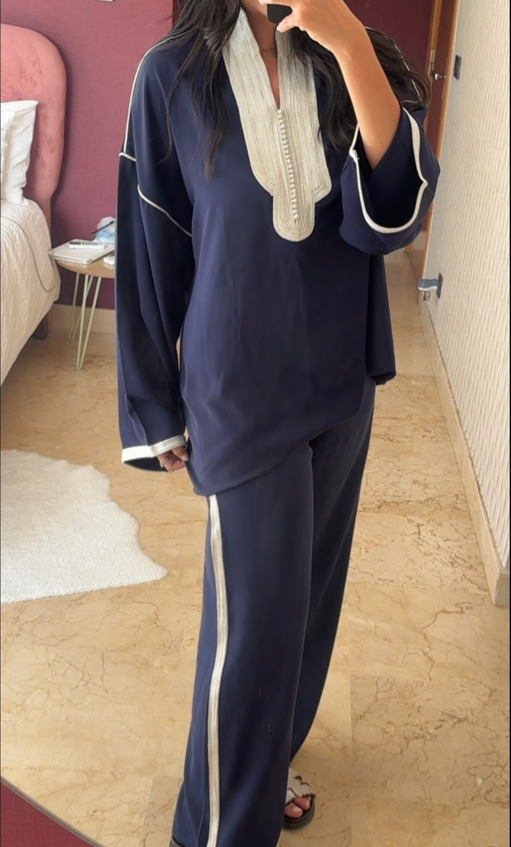 Long-Sleeve Set — Navy
