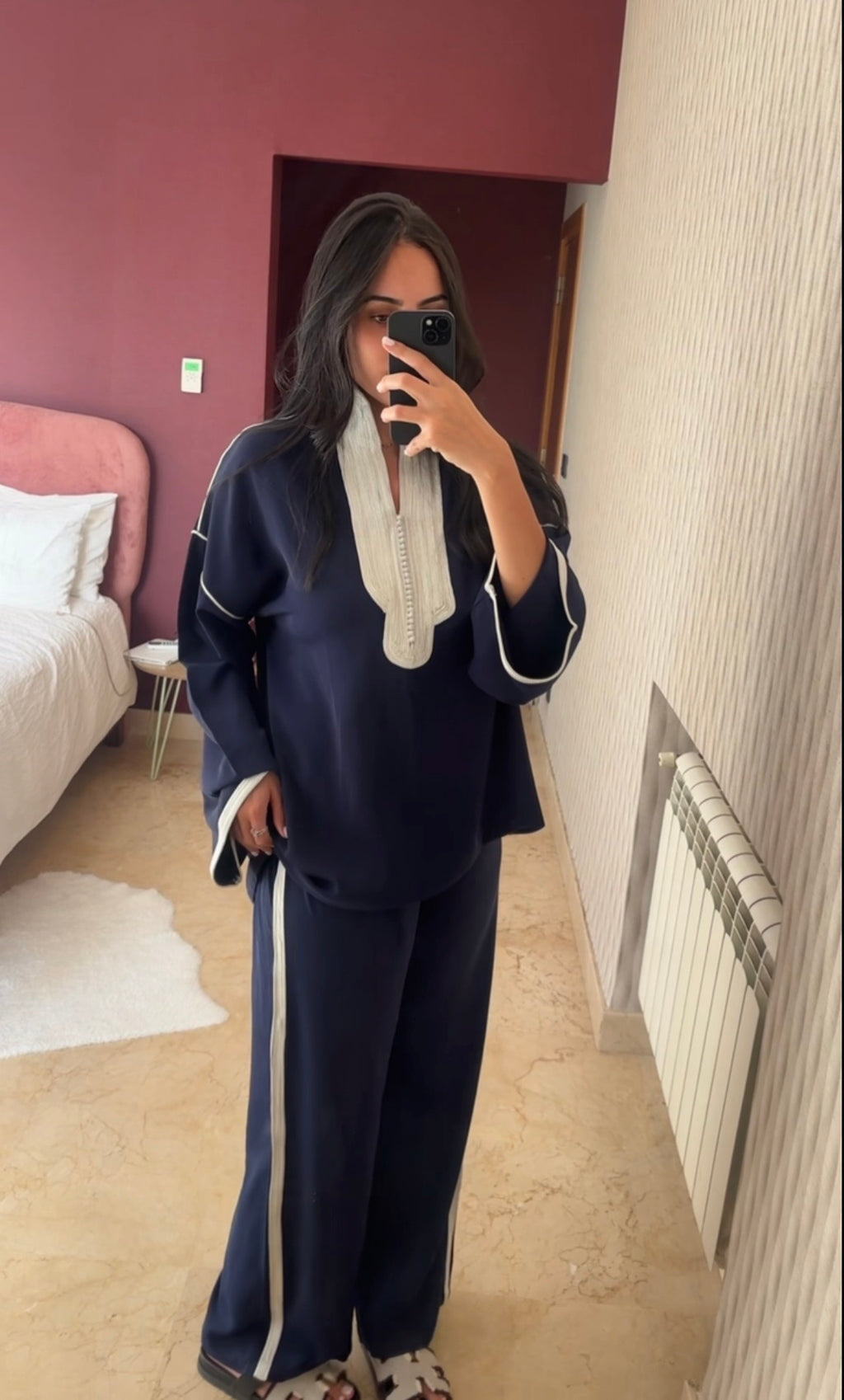 Long-Sleeve Set — Navy